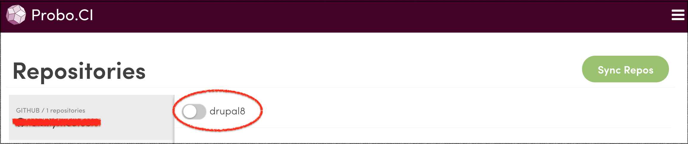 Toggle to enable drupal8 repo